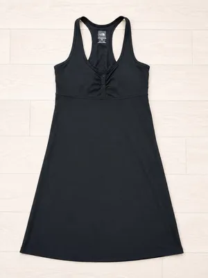The North Face Women's Racerback Athletic Sleeveless Midi Tank Dress L Black thumbnail 1