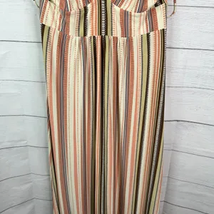 To The Max Striped Maxi Dress Womens Large Boho Y2K Beachy Resortwear Vacation thumbnail 4