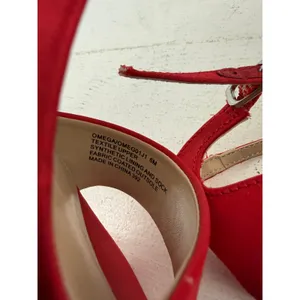 Madden Girl Omega Fashion Heel Red Satin Womens 6 thumbnail 7