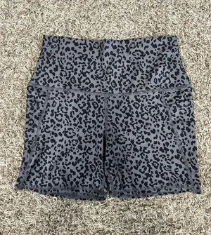Evolution & Creation Cropped Leopard Biker Shorts  thumbnail 1