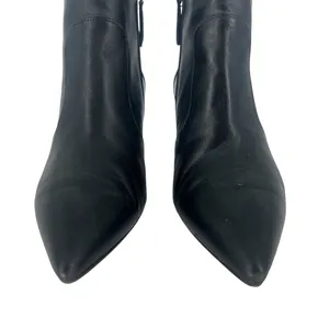 Aquatalia Black Leather Pointed Toe Ankle Boots‎ Size 7.5 thumbnail 6