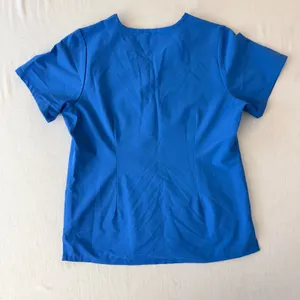 Mandala Equa-Tek V-Neck Short Sleeve Scrub Tops Bundle 2pk Women Medium Blue thumbnail 4
