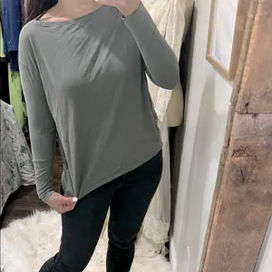 Lululemon Olive Green Long Sleeve Women's Top size 4 thumbnail 2