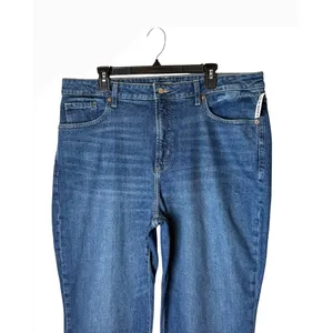 Old Navy OG Straight Jeans Women 18 Blue NWT High Rise Secret Slim Pockets Denim thumbnail 6