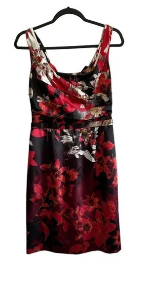 Elie Tahari Flower Ombré Pleated Print Dress size 4 like new thumbnail 1