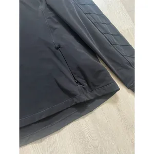Lululemon 12 Running 1/2 1/4 Zip Pullover Mock Top Black Reflective Chevron thumbnail 5