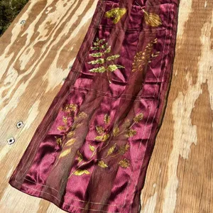 Vintage jones New York scarf Leaves fall‎ thumbnail 4