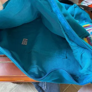 Multicolored Messenger Bag Blue thumbnail 4