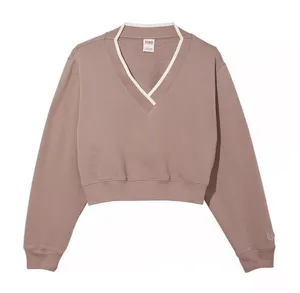 PINK Victoria's Secret Premium Fleece V-Neck Sweater thumbnail 1