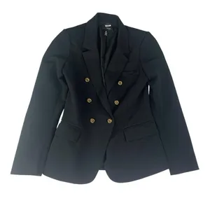 Aqua size small Black Blazer suit jacket women's Gold Buttons business professio thumbnail 1