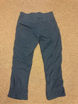 Lululemon Dance Studio Mid-Rise Pants Black Ribbed Size 12 EUC thumbnail 5