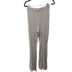 House of CB Viola Ribbed Knit‎ High Waist Flare Trousers Size Large thumbnail 7