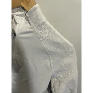 Lululemon‎ Toasty Tech 1/2 Zip Women 2 White Quilted Pullover Running Jacket thumbnail 4