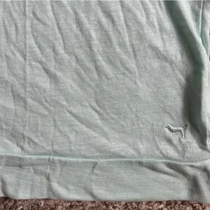 🦋PINK Victoria's Secret Mint Green Lace Shoulder Blouse Casual Comfy Pastel thumbnail 7