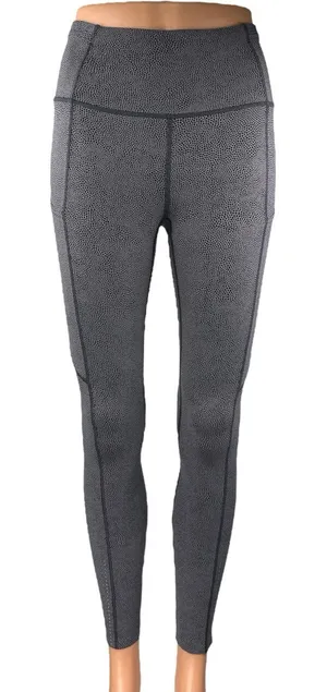 Lululemon Women's Gray Yoga Workout Running Athletic Leggings Pants Size 4 thumbnail 1