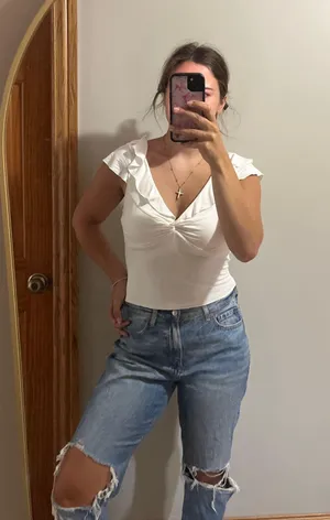 Princess Polly Top White thumbnail 1