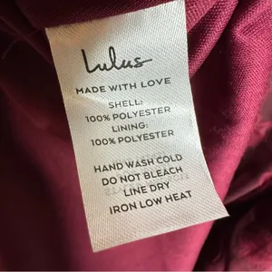 Lulus Desired Aesthetic Wine Red Floral Burnout Long Sleeve Midi Dress Size L thumbnail 10