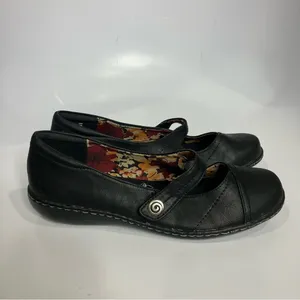 Soft style by hush puppies black leather mary Jane Shoes size 8.5‎ thumbnail 2