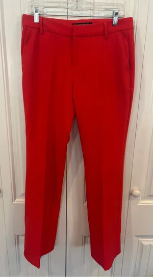 Liverpool red Kelsey flare trousers size 6/28 thumbnail 1