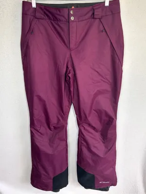 Columbia Omni Tech Snow Pants Womens L Purple Omni Heat Waterproof Breathable thumbnail 1