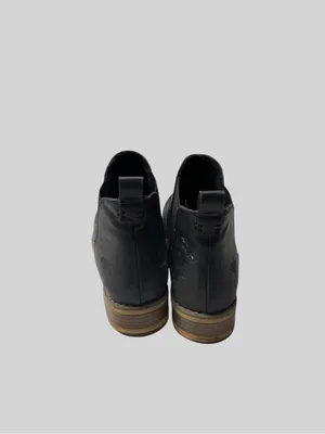 Rocket Dog Brown Chelsea Ankle Boots with Tan Stacked Heel thumbnail 5