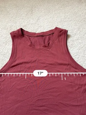 Lululemon High-Neck Split-Hem Running Tank Moonlit Magenta Approx Size 4 thumbnail 4