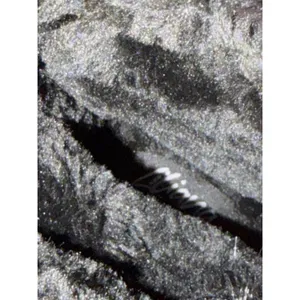 Patent Leather Quilted Black Snow‎ Boots with Fur Size 8.5 B-2 thumbnail 6