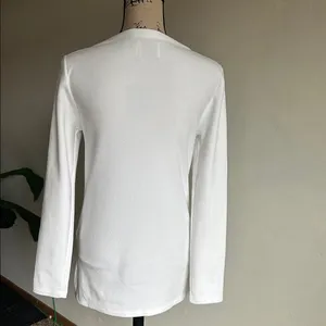Dudley Stephens Highland Pocket Pouch White Terry Fleece Pullover Size XS thumbnail 6