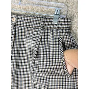 Lyle & Scott Plaid Pleated Shorts‎ Cuffed Golf Tennis Old Money Scotland Pockets thumbnail 3