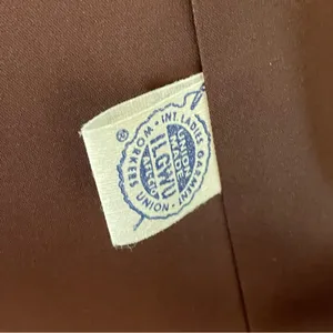 Vintage 60s Meier &‎ Frank Brynwood Coat Women Brown Retro Boxy Mod Union Label thumbnail 12