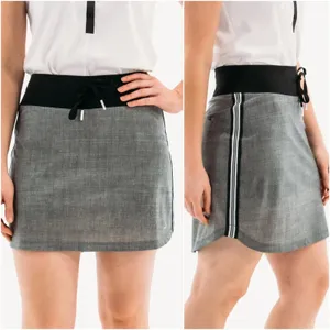 Foray Golf Core Tulip Skort Drawstring Waistband Gray Black Size‎ Small thumbnail 2