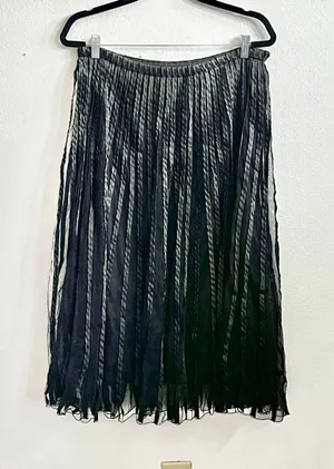 Black Tulle Maxi‎ Skirt Whimsigoth Fairy Grunge Witchy Vamp Large thumbnail 1