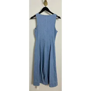 REFORMATION Sebastien Denim Midi Dress in Savannah Size US 6 NWT thumbnail 6