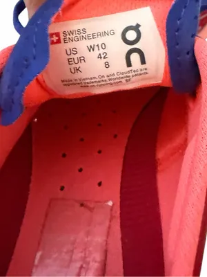ON Running Women's Red and Blue Cloudflow Sneakers Size 10 thumbnail 10