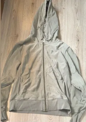 Victoria’s Secret pink green zip up hoodie sweatshirt hooded sweater thumbnail 1