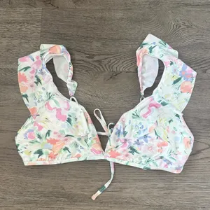 Abercrombie & Fitch‎ x Trevor Project Bikini Top SizeXXL Floral Ruffle Swim NWOT thumbnail 2