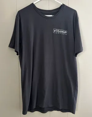 Abercrombie & Fitch #TEAMUP Graphic Tee | Soft Black Cotton T-Shirt | Size L thumbnail 1