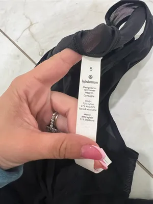 Lululemon Black Sculpt Tank Top Size 6 US thumbnail 2