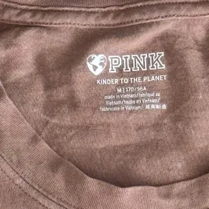 PINK Victoria's Secret Crest Logo Lounge Shirt Long Sleeve Medium Blush thumbnail 5