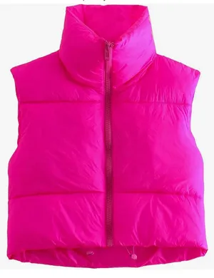 Pink Puffer Vest thumbnail 1