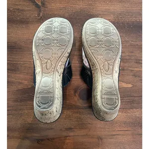 Dr. Scholl's Wedge Sandals 9 Black Advanced Comfort Summer Shoes Orthopedic thumbnail 7