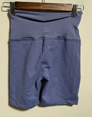 Beyond Yoga Ready or Not Dusty Violet High Waist Biker Shorts- Size Small thumbnail 1