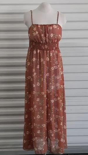 Velvet Torch Sundress Women's Size Large Floral Sleeveless Casual Summer Maxi thumbnail 1