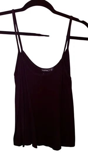 Boohoo Spaghetti Strap Black Top thumbnail 1