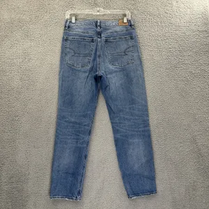 American Eagle Super High‎ Rise Ankle Straight Jeans Stretch Boho Women's 4 x 27 thumbnail 2