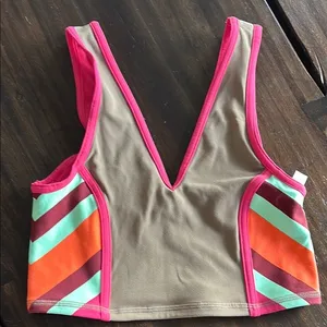 Fp movement Colorful V-Neck Crop Top thumbnail 1