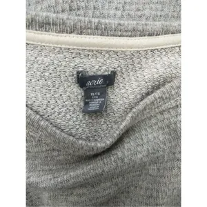 Aerie Light Gray Metallic Thread Crewneck‎ Pullover Sweatshirt Size Large thumbnail 2
