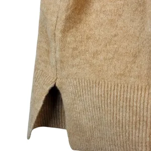 Banana Republic womens L beige crewneck sweater merino wool neutral‎ pullover thumbnail 8