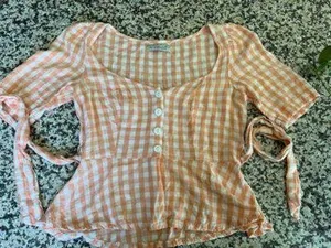 Urban Outfitters Peplum Blouse thumbnail 1