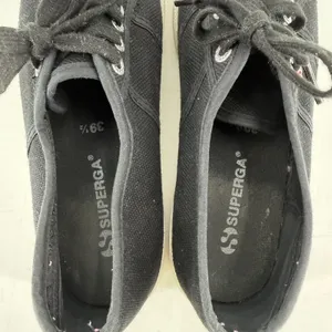 Superga Platform‎ Sneakers Women 39.5 Black Canvas Chunky Streetwear Size 8.5 thumbnail 7